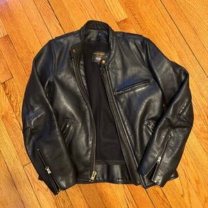 Vanson Leathers Boston MA Leather Jacket - Vintage Classic Biker Jacket